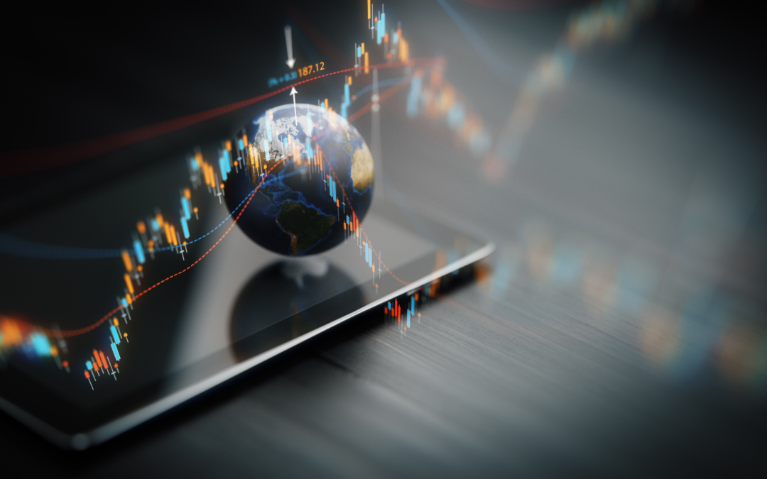 A dynamic graph displaying growth trends across various industries, indicating hotspots for M&A in 2023